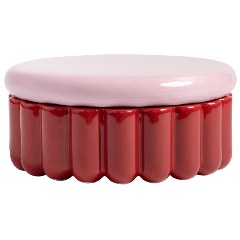 &klevering Charlo voorraadpot Burgundy
