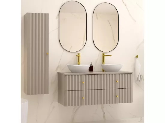 Meuble double vasque 120cm Izae Cachemire