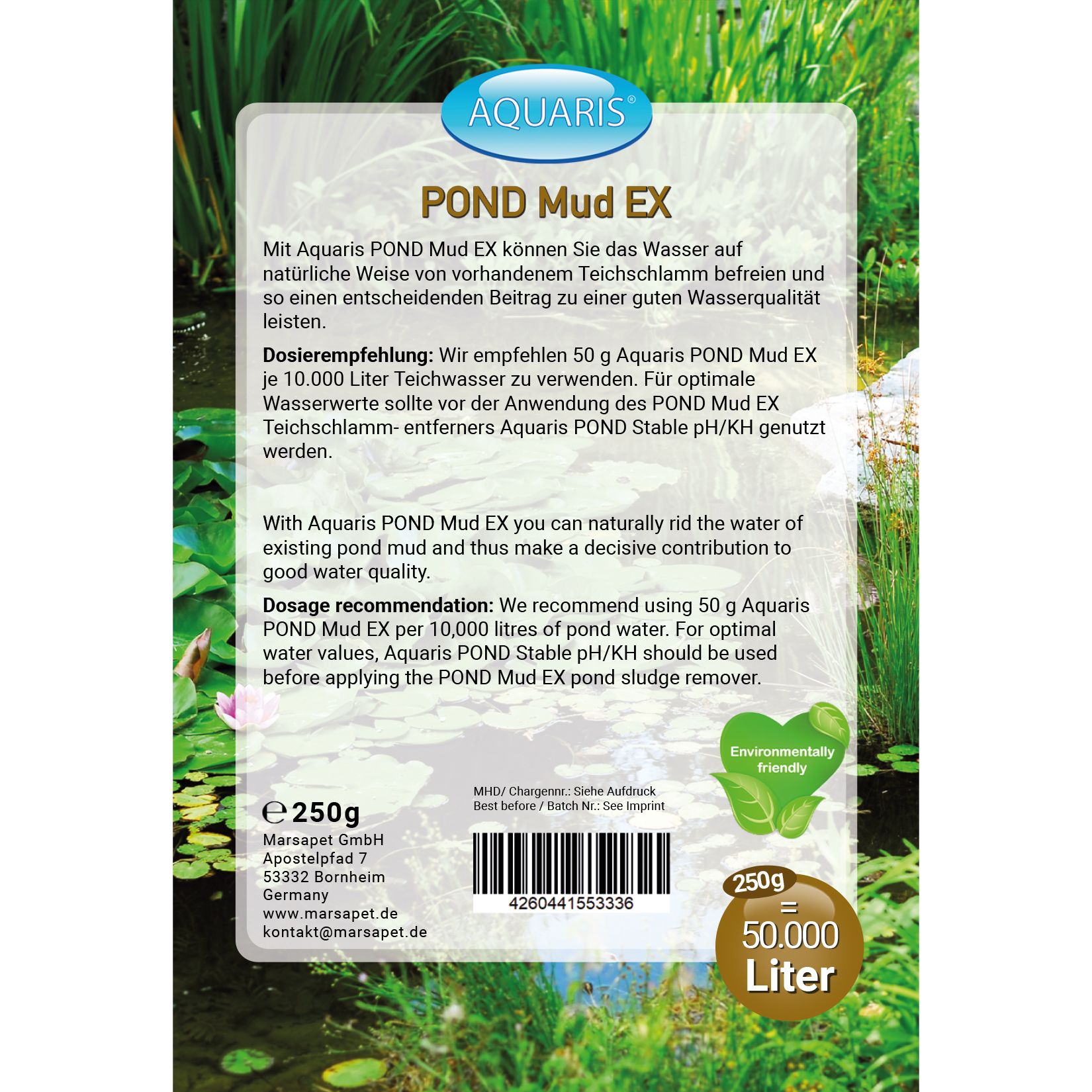 AQUARIS Teichpflege-Produkte für Teichfische - POND Mud EX