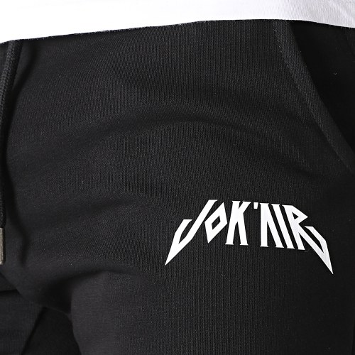 Short Jogging Logo Noir Blanc