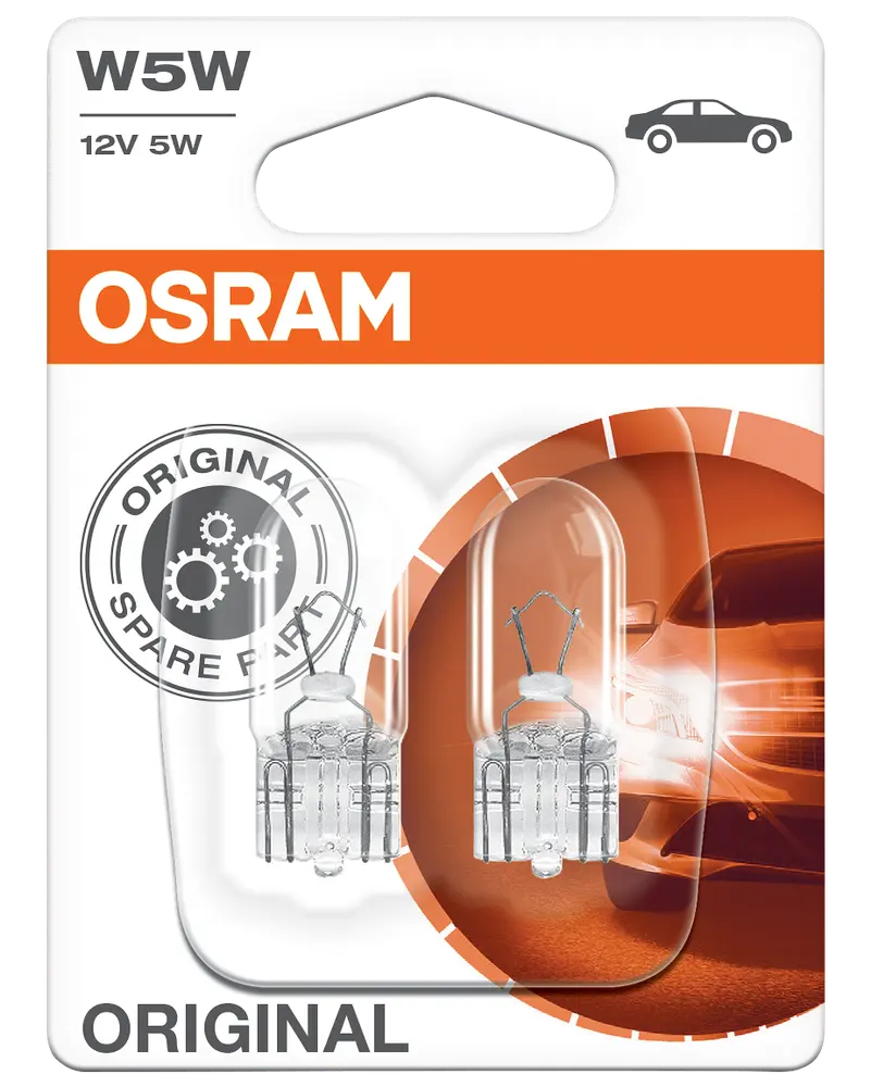 Osram autopære W5W 12 V 2-pak