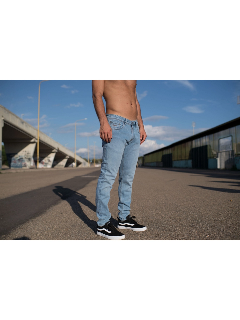 REELL Spider Jeans light blue grey wash