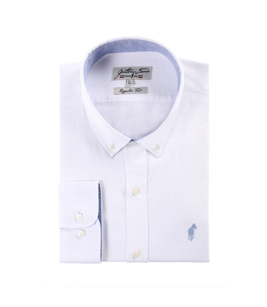 Chemise manches longues col boutonné coton CLUB