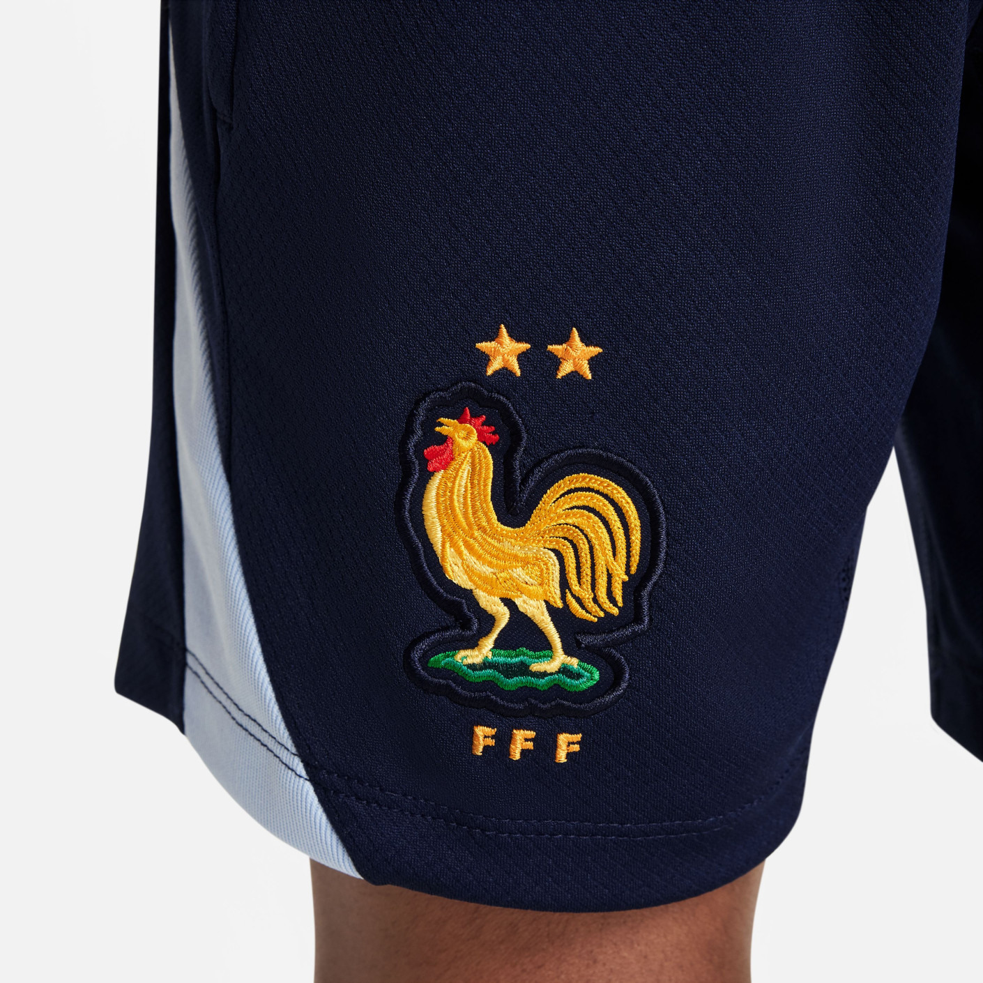 Nike Frankrijk Strike Trainingsbroekje 2024-2026 Kids Donkerblauw Lichtblauw