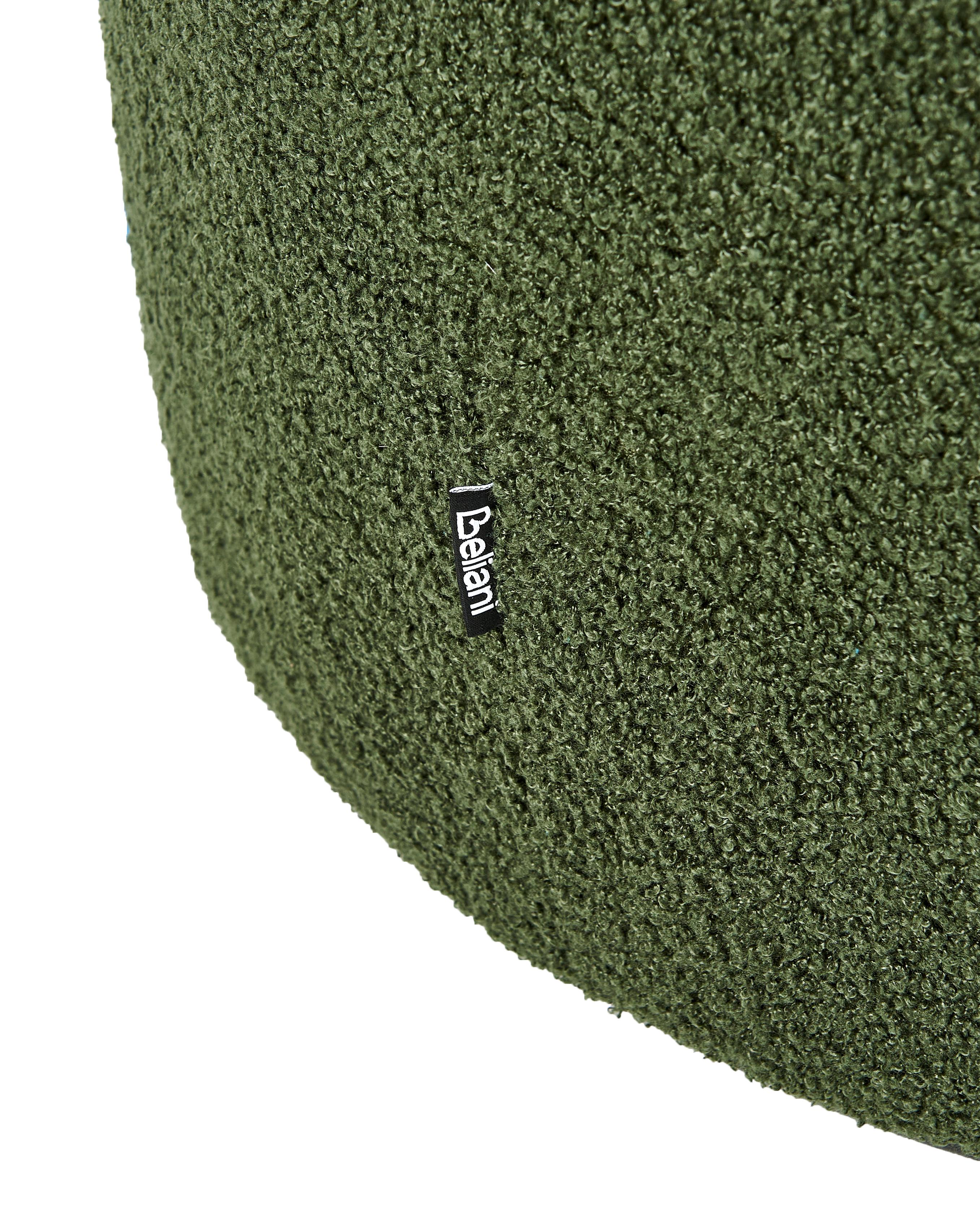 Draaifauteuil DAVIK Bouclé Donkergroen