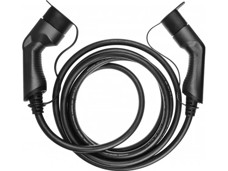 Green Cell ladekabel til elbil type 2 - optil 7,2 kW på 1 fase - 32A - 7 meter