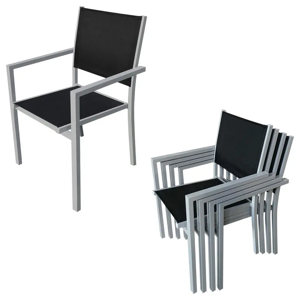Happy Garden Tuinmeubilair BARI - Grijs - Aluminium