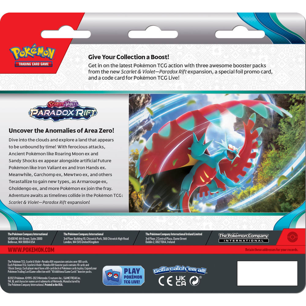 Pokémon TCG Scarlet & Violet Paradox Rift booster blister Cetitan