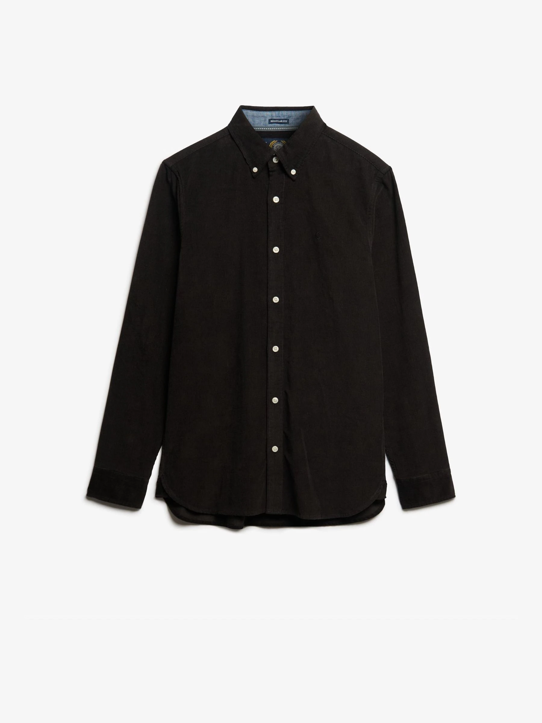 Zwart - Superdry Classic Needle Cord Shirt