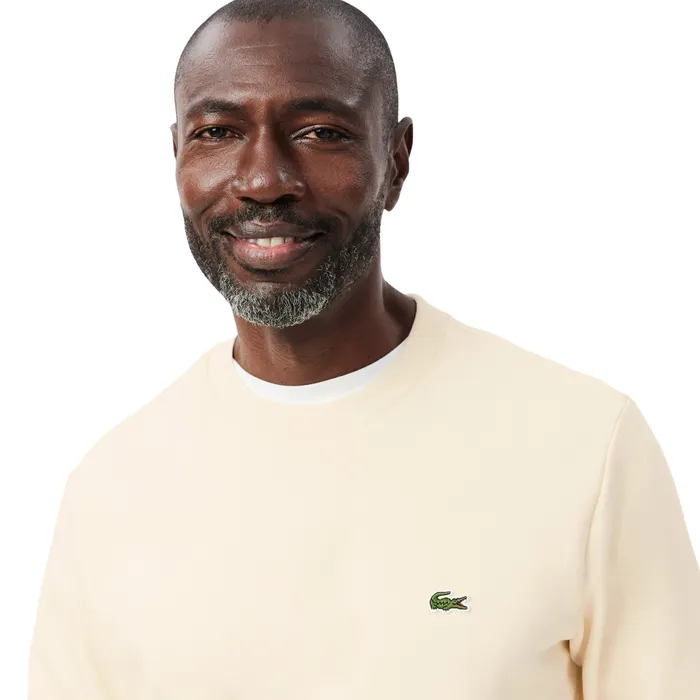 Lacoste Bio Cotton Fleece Crew Sweater Heren