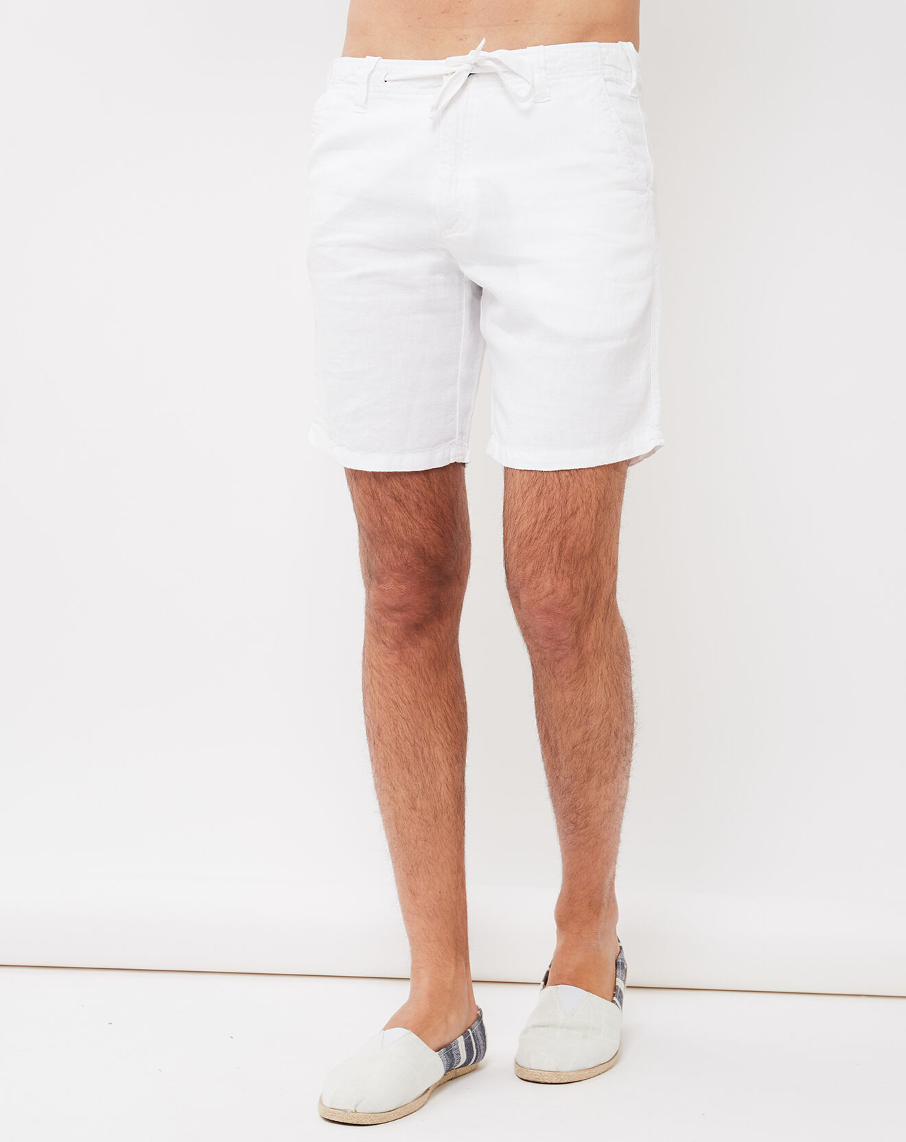 Hartford Short 100% Lin Boy blanc