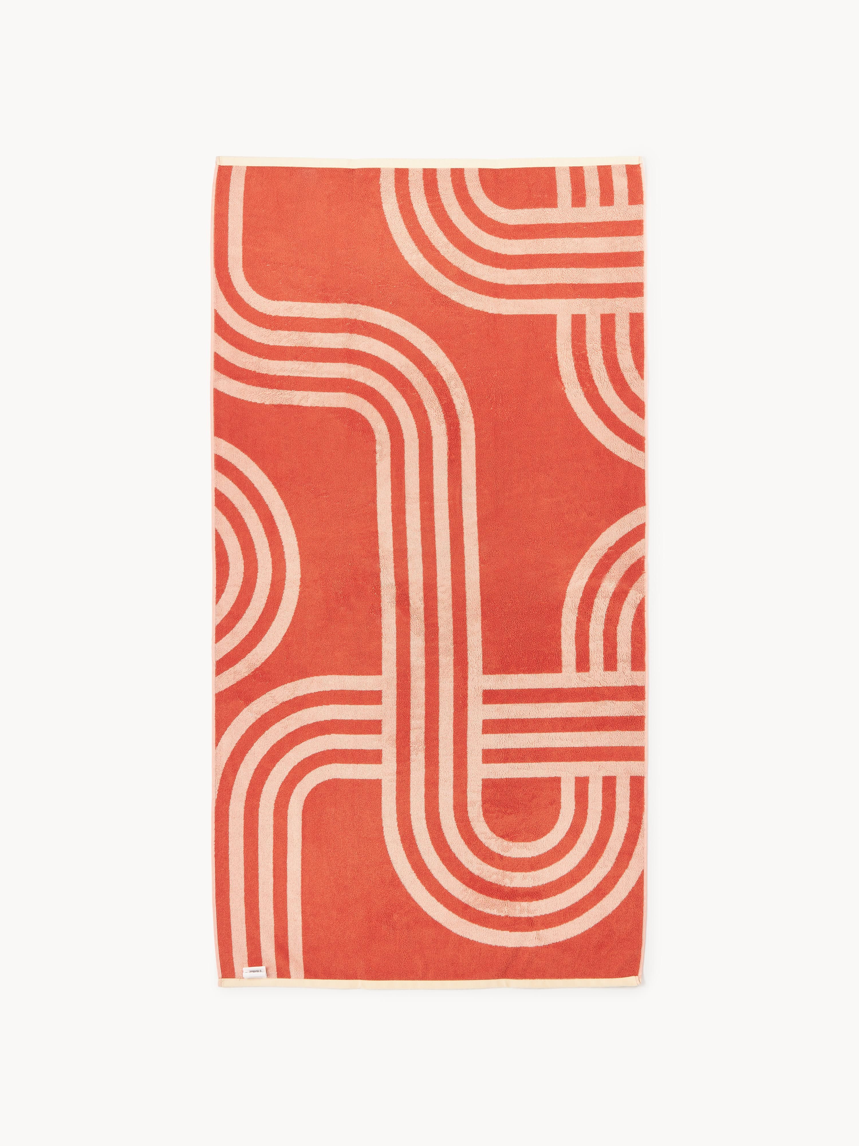 Strandlaken Shiloh met geometrisch patroon