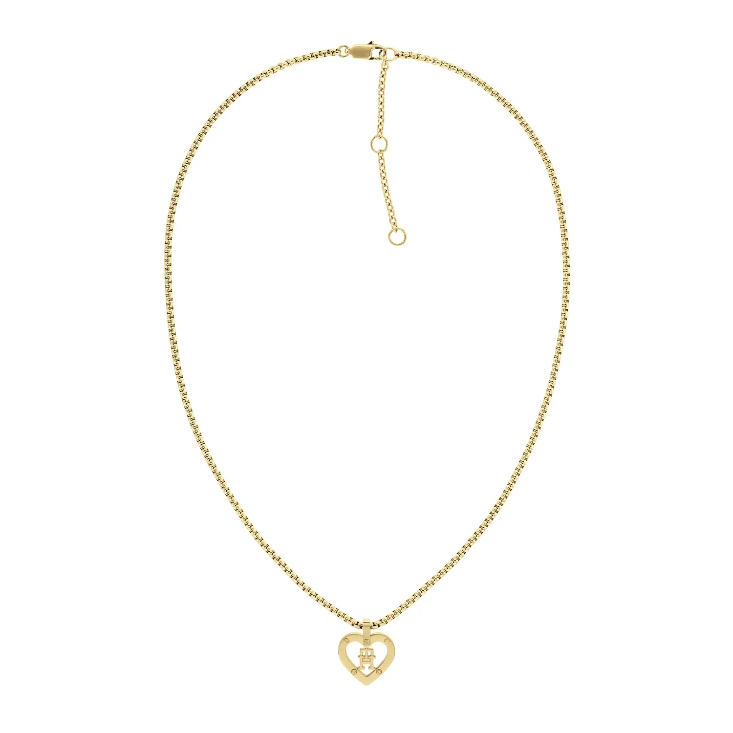 Tommy Hilfiger Monogram Heart Halskæde Forgyldt Rustfrit Stål 2780918