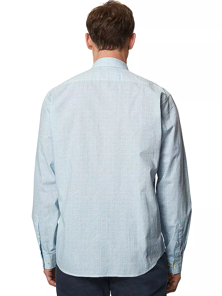 MARC O'POLO Hemd Regular Fit blau