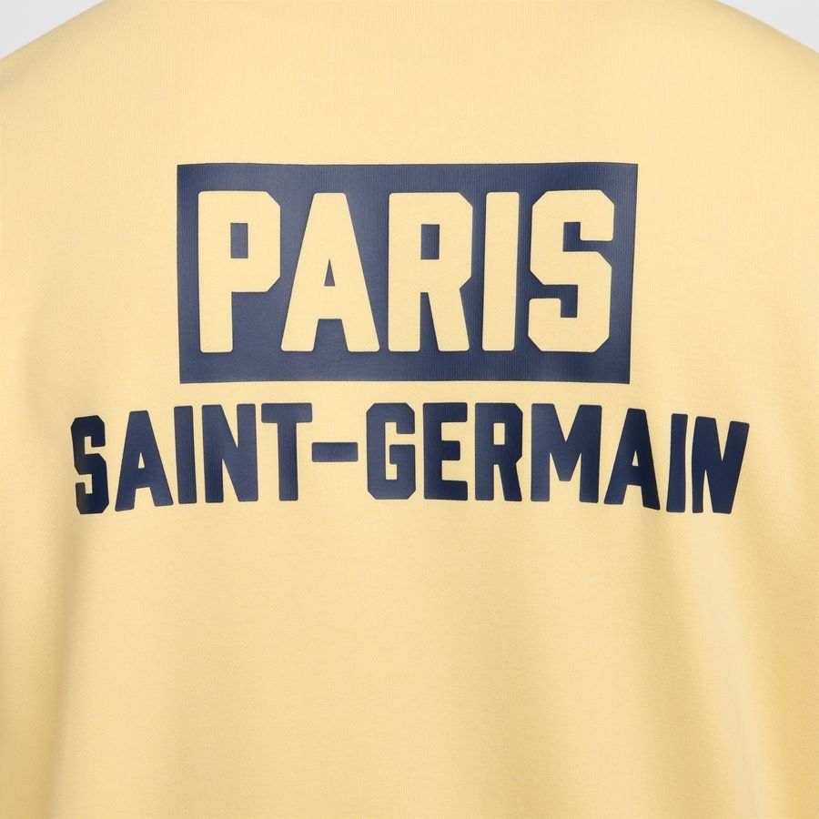 Paris Saint-Germain Maillot Dri-FIT Standard Issue Sport Essential GX Fermeture Éclair 1/4 - Jaune/Bleu Marine