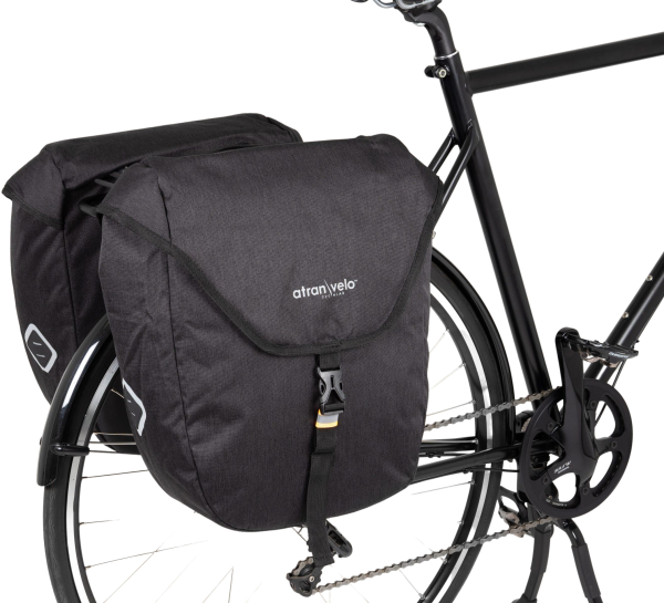 Atran Velo Zap AVS Black Sidetaskesæt, 2 x 25L