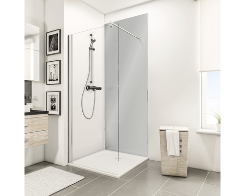 SCHULTE DecoDesign ExpressPlus douchewandpaneel, effen kleur reflexgrijs hoogglans, 210 x 100 cm, EP19010213 763