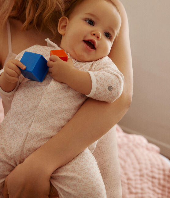 Pyjama imprimé fleurs en coton bébé
