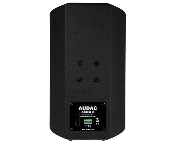 AUDAC XENO8, 2-vejs, 1.0 kanaler, Ledningsført, 120 W, 50 - 20000 Hz, Sort