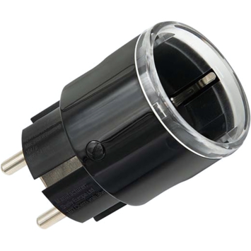 Shelly Plug S Gen3 slimme stekker & energiemeter WiFi Matter Bluetooth zwart