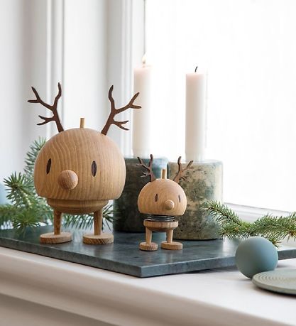 Hoptimist Small Reindeer BumBlå - 9 cm - Eg