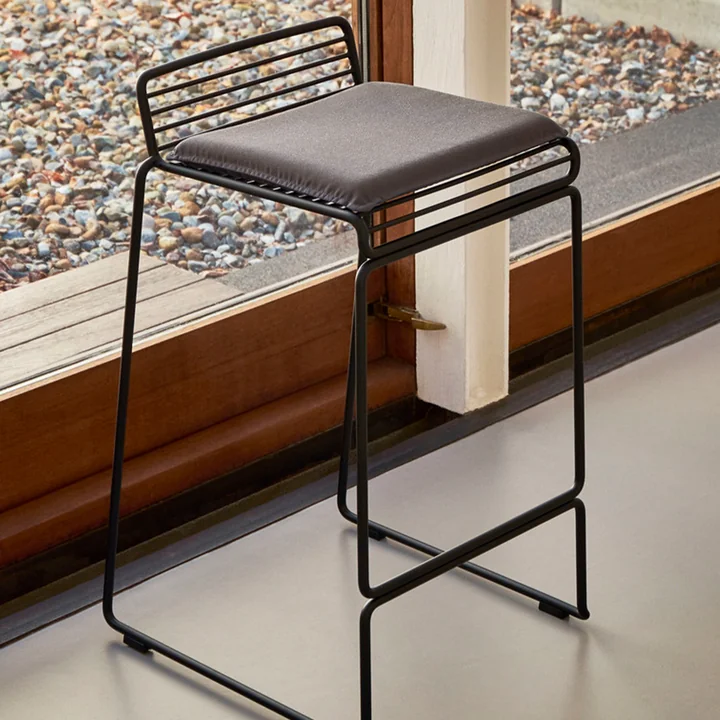 HAY - Hee Barhocker Kissen, 33 x 36 cm, anthrazit