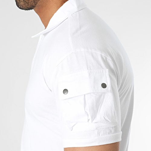 Polo Manches Courtes Blanc