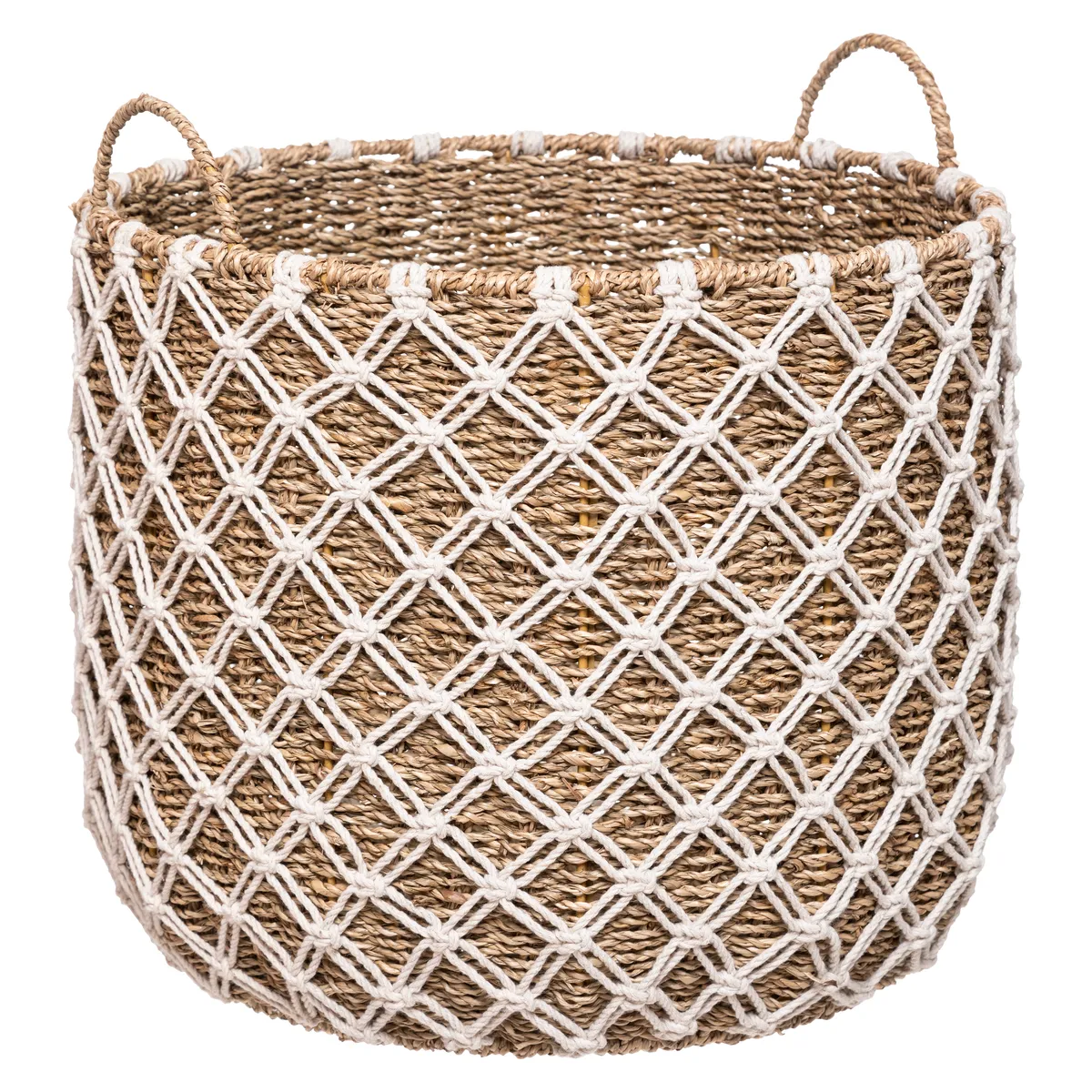 Atmosphera, Createur D'Interieur Atmosphera Panier macramé Palm - Beige
