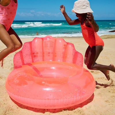 SUNNYLiFE Luxe Badering, Shell Neon Coral