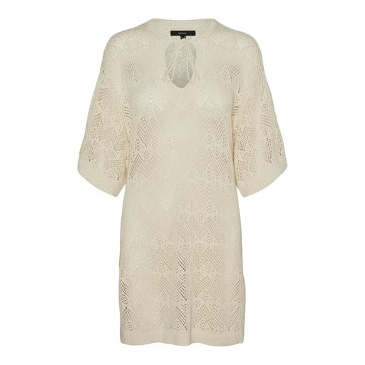 Vero Moda Malta Lang Strikbluse, Birch, XL
