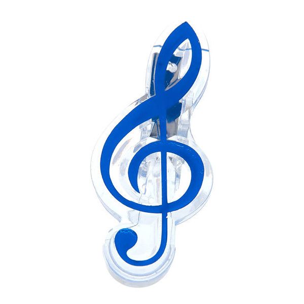 agifty Music Clip Violin Clef Blue