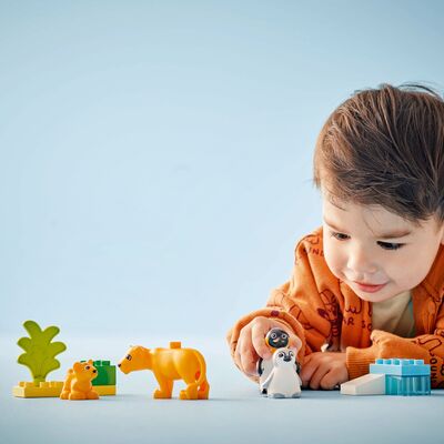 LEGO DUPLO Town 10442 Villdyrfamilier: Pingviner og løver