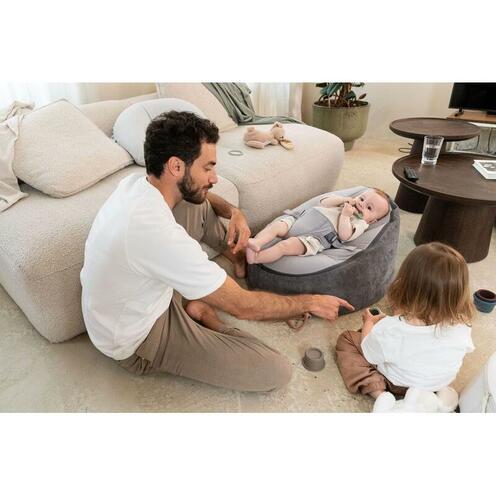 Doomoo transat pouf évolutif Seat'n Grow - Grey - BABYMOOV