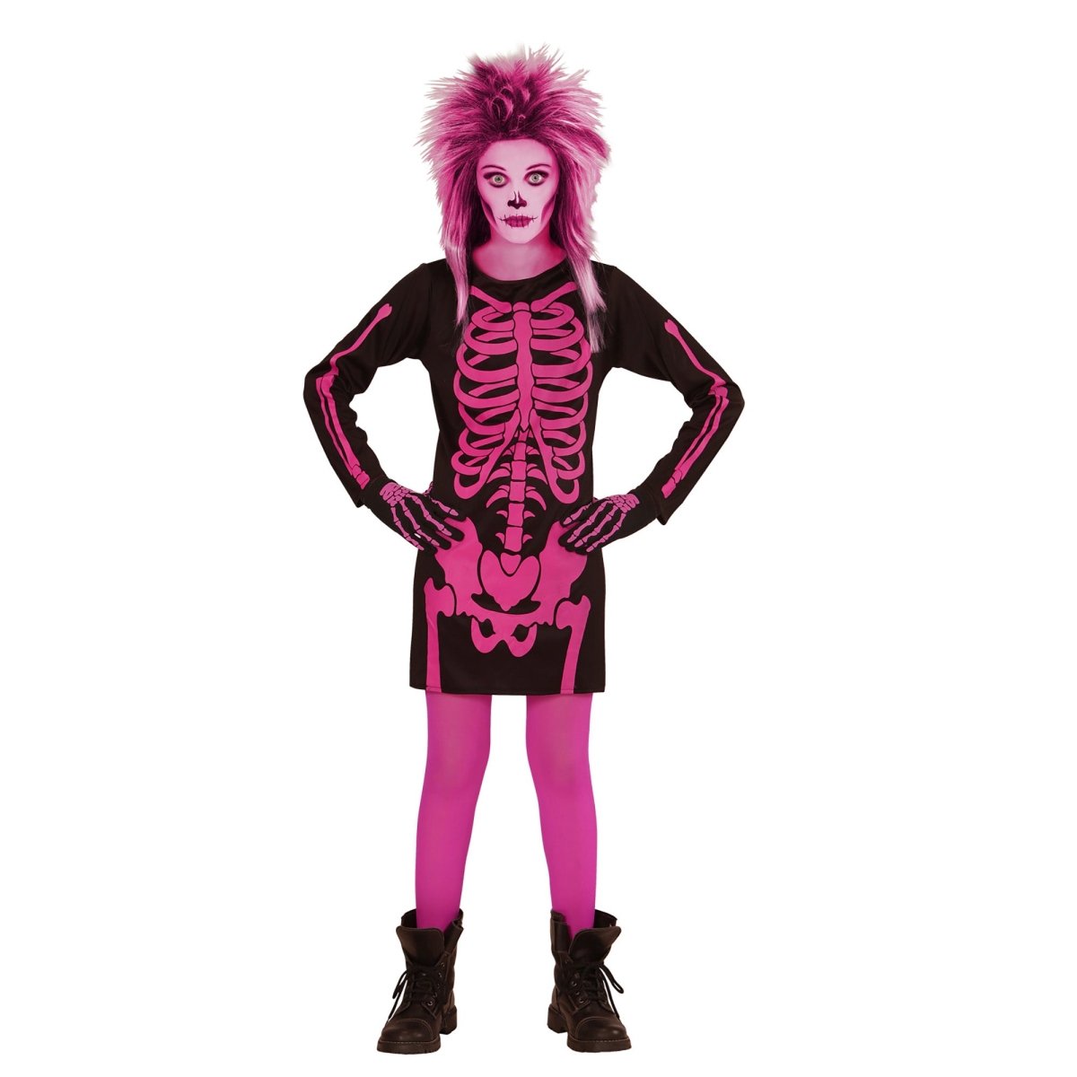 Halloween Jurk Zwart Roze Meisje
