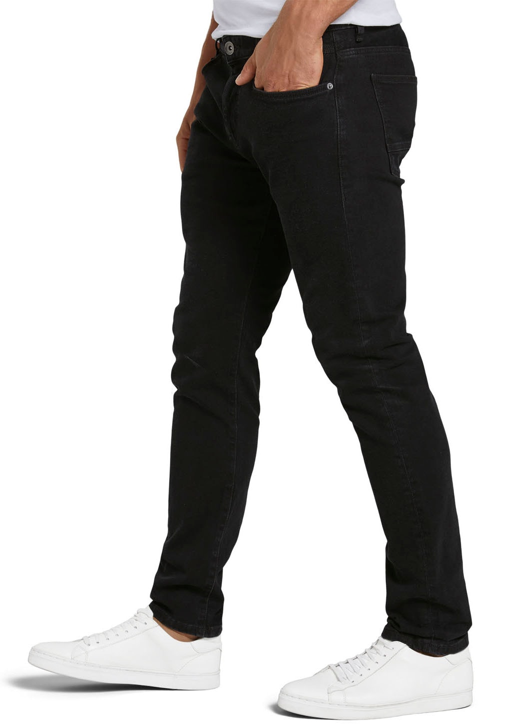 TOM TAILOR Slim-fit-Jeans »TROY« unifarben