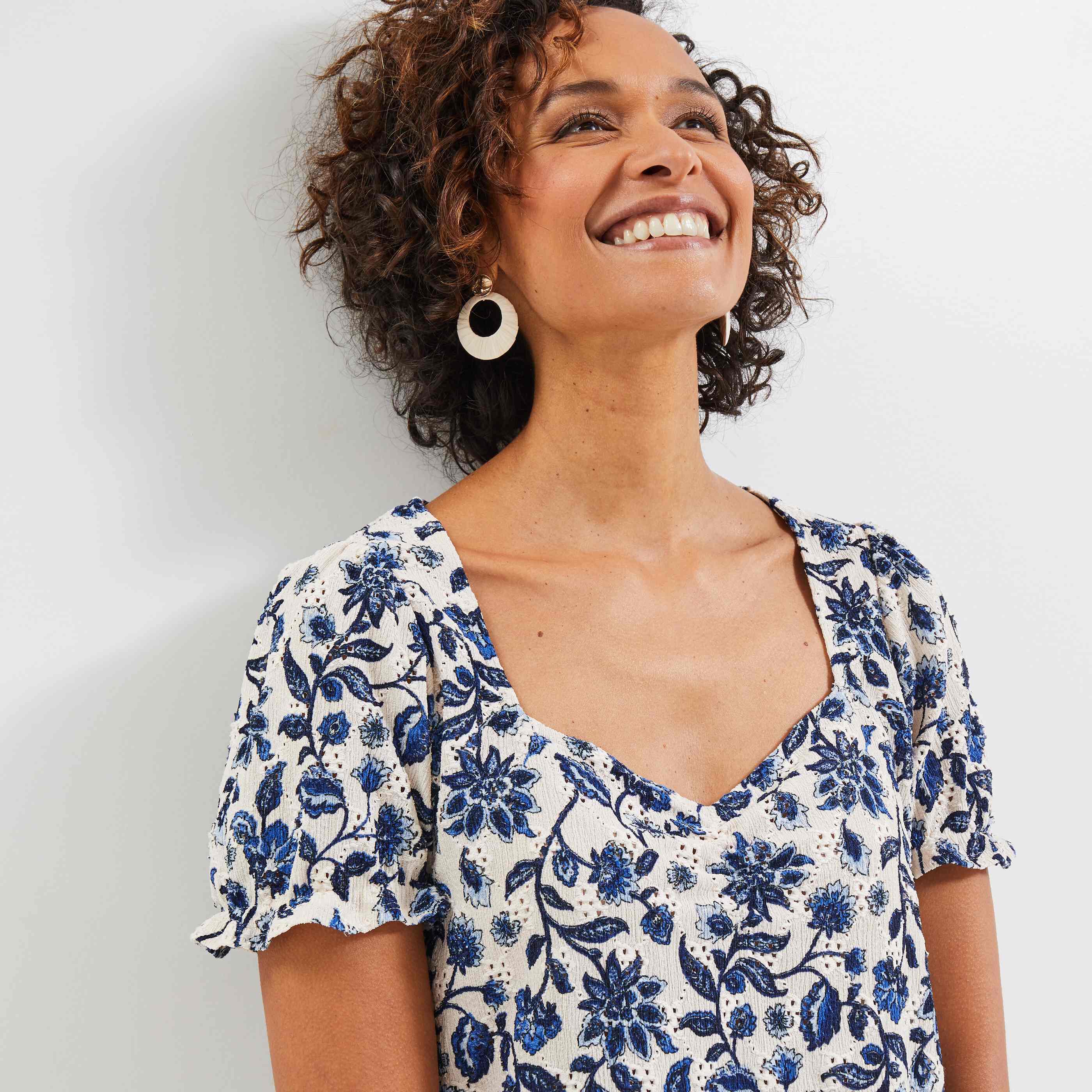 T-shirt imprimé femme - BLANC CASSE