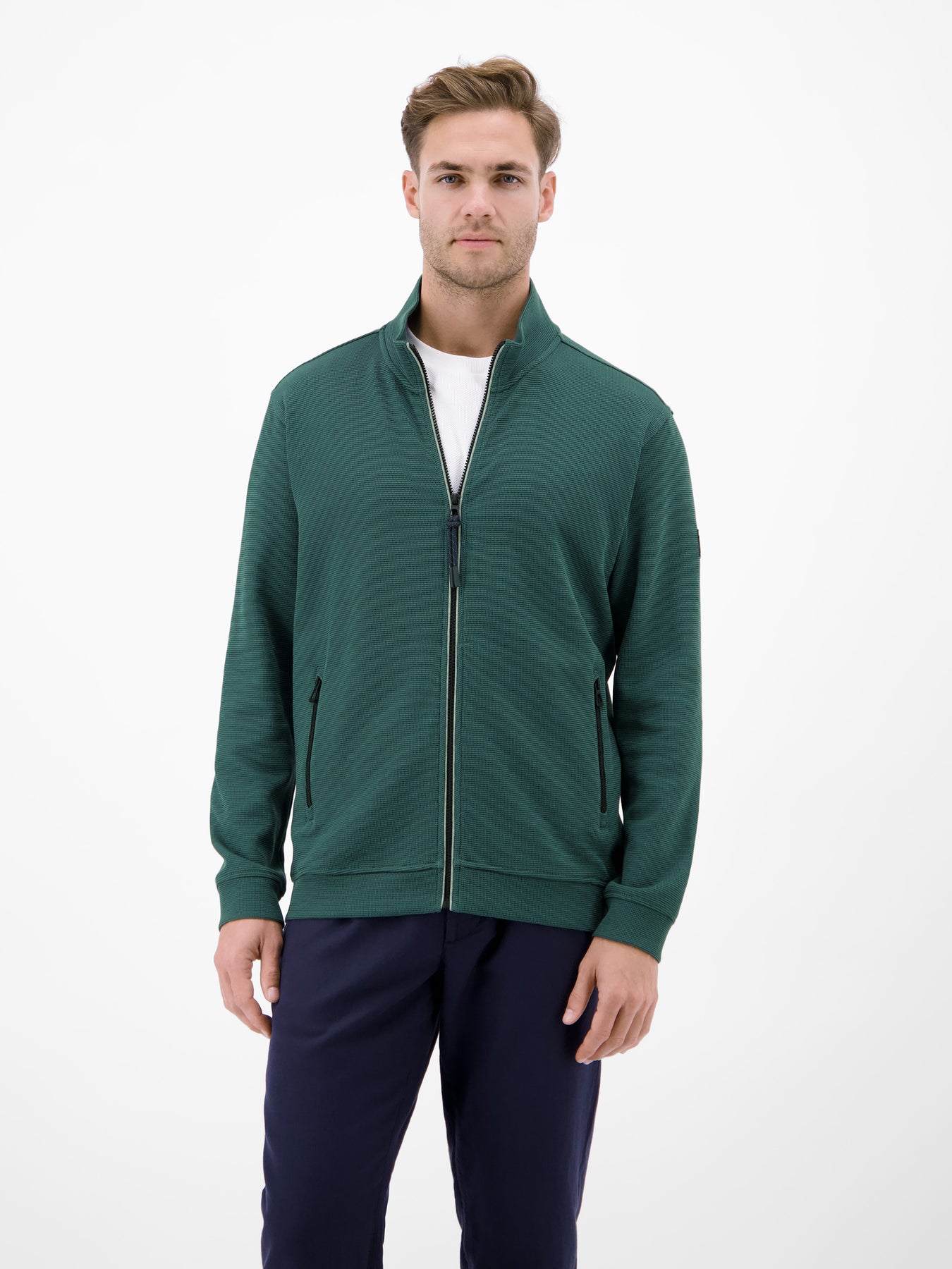 Jacke aus Baumwollmix mit Taschen