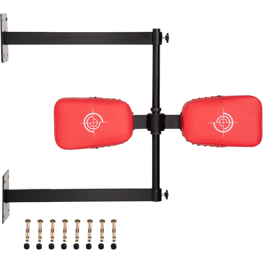 HOMCOM Kampfsporttrainer mit 360-Grad Drehung rot