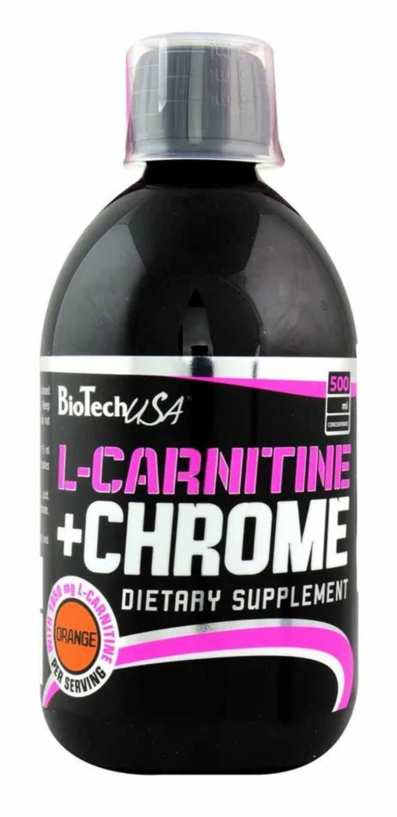 Biotech USA L-Carnitina líquida + Cromo 500 ml