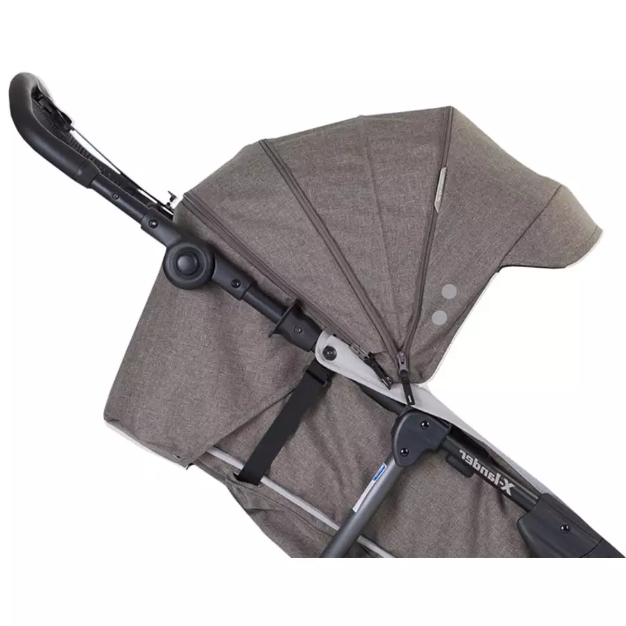 X-lander Jogger Kinderwagen X-Run Carbon Black inkl. Babywanne