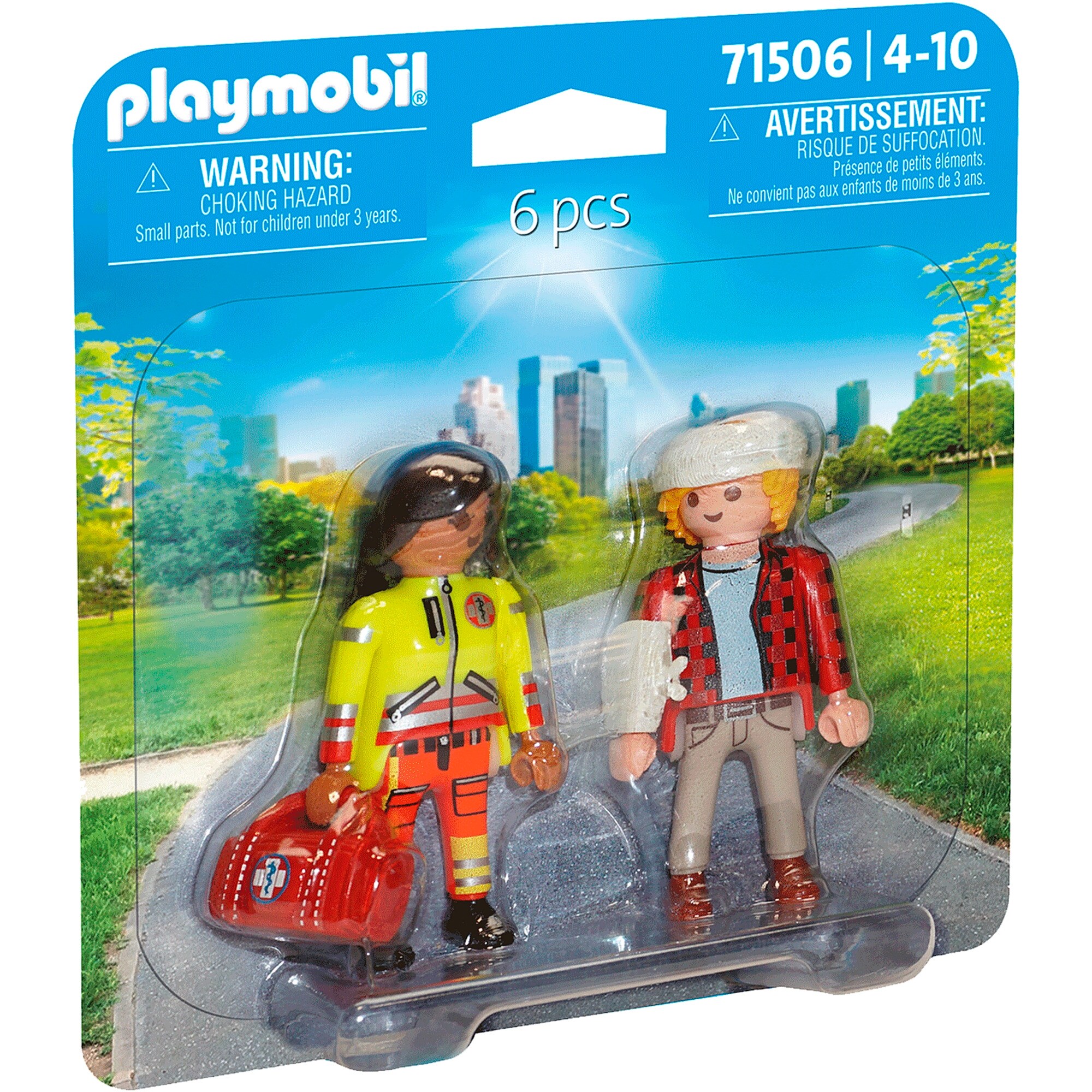PLAYMOBIL Konstruktionsspielzeug DuoPack Sanitäterin mit Patient