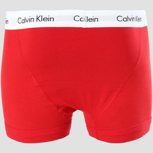 Lot De 3 Boxers Cotton Stretch U2662G Rouge Blanc Bleu Marine