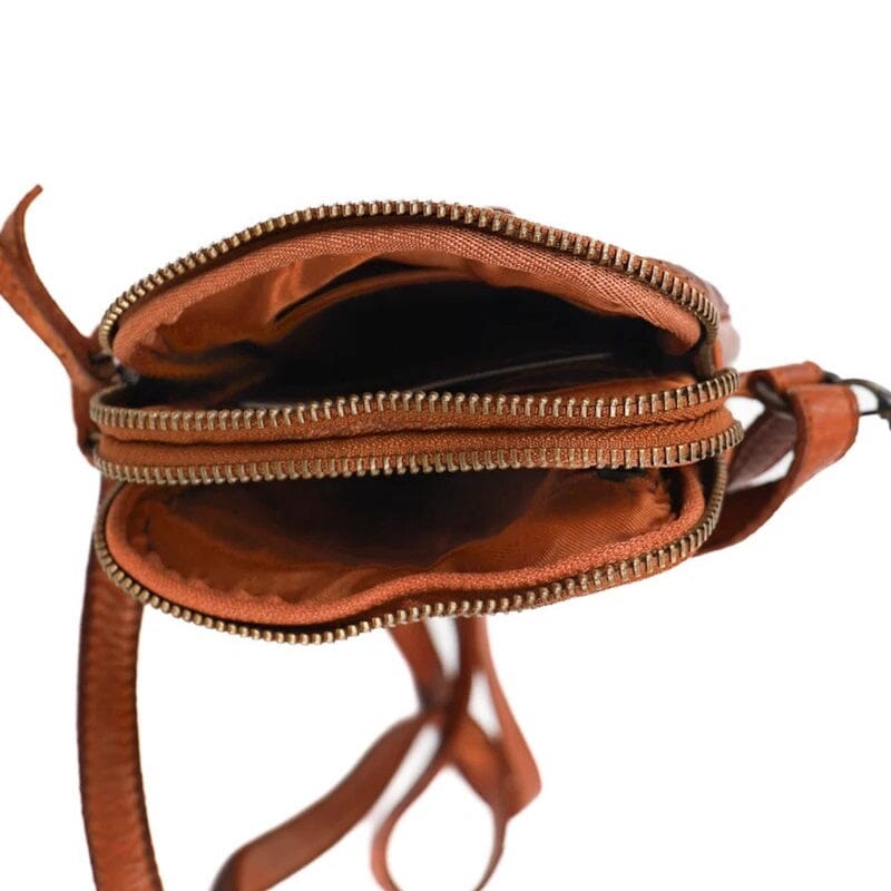Bear Design Shoulderbag Saske Cognac