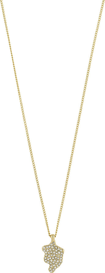 Pilgrim CONNECT recycled crystal necklace gold-plated Guld