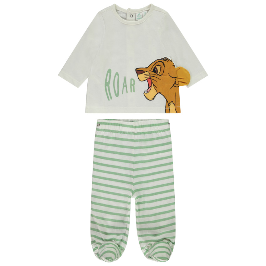 Pyjama 2 pièces Simba  pour bébé garçon avec finitions différentes selon l'âge