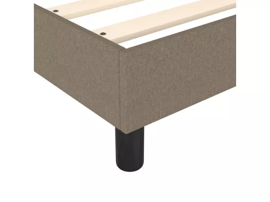 Sommier à lattes de lit Taupe 90x200 cm Tissu
