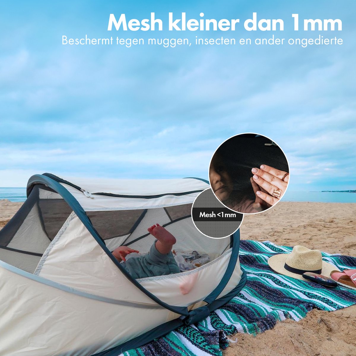 Deryan BabyBox campingbedje - Cream