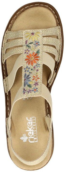 Rieker Sandalen Plat beige