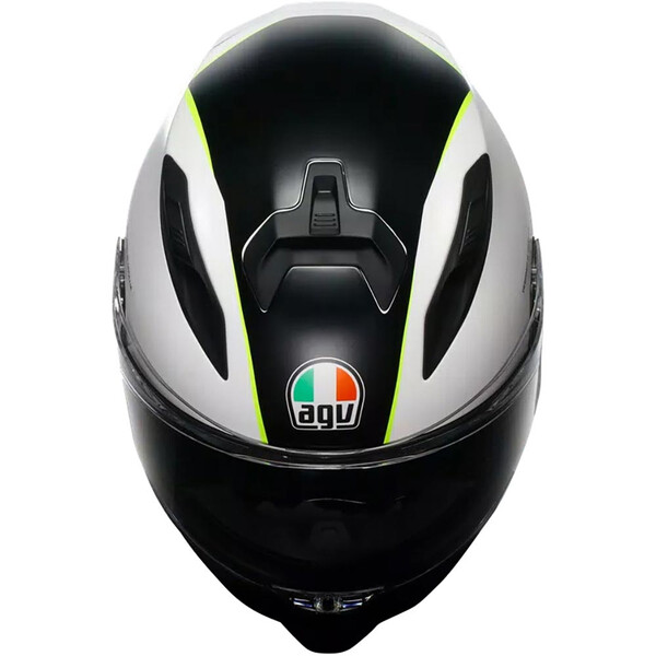 AGV - Casque K7 Super 46 Noir / Blanc / Jaune fluo