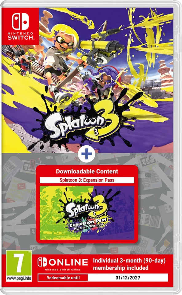Splatoon 3 + Expand Pass + 3 Months NSO- Nintendo Switch